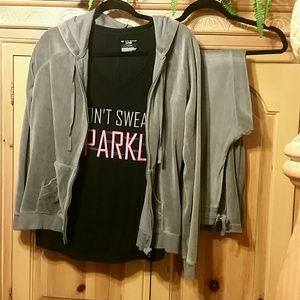 Hooded jacket, pants and shirt